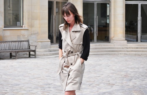 trench dress by tommy ton