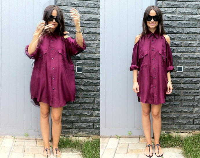 american apparel shirt dress_roger vivier heels